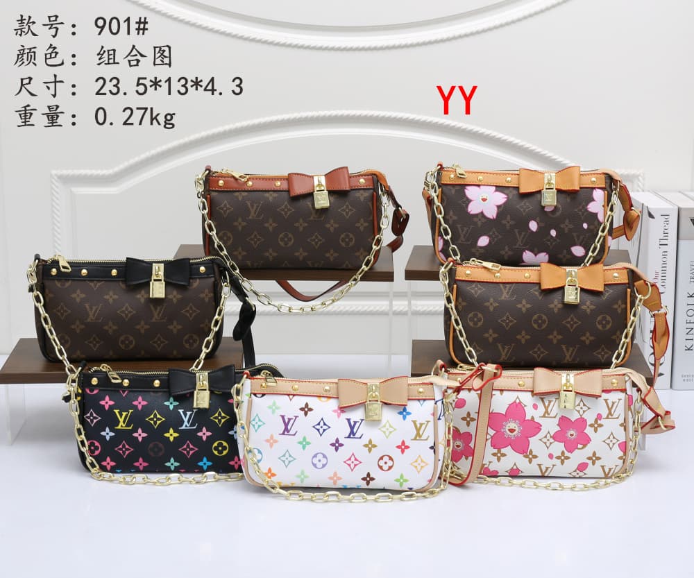 Louis Vuitton 901 White Multicolor Bow Shoulder Bag